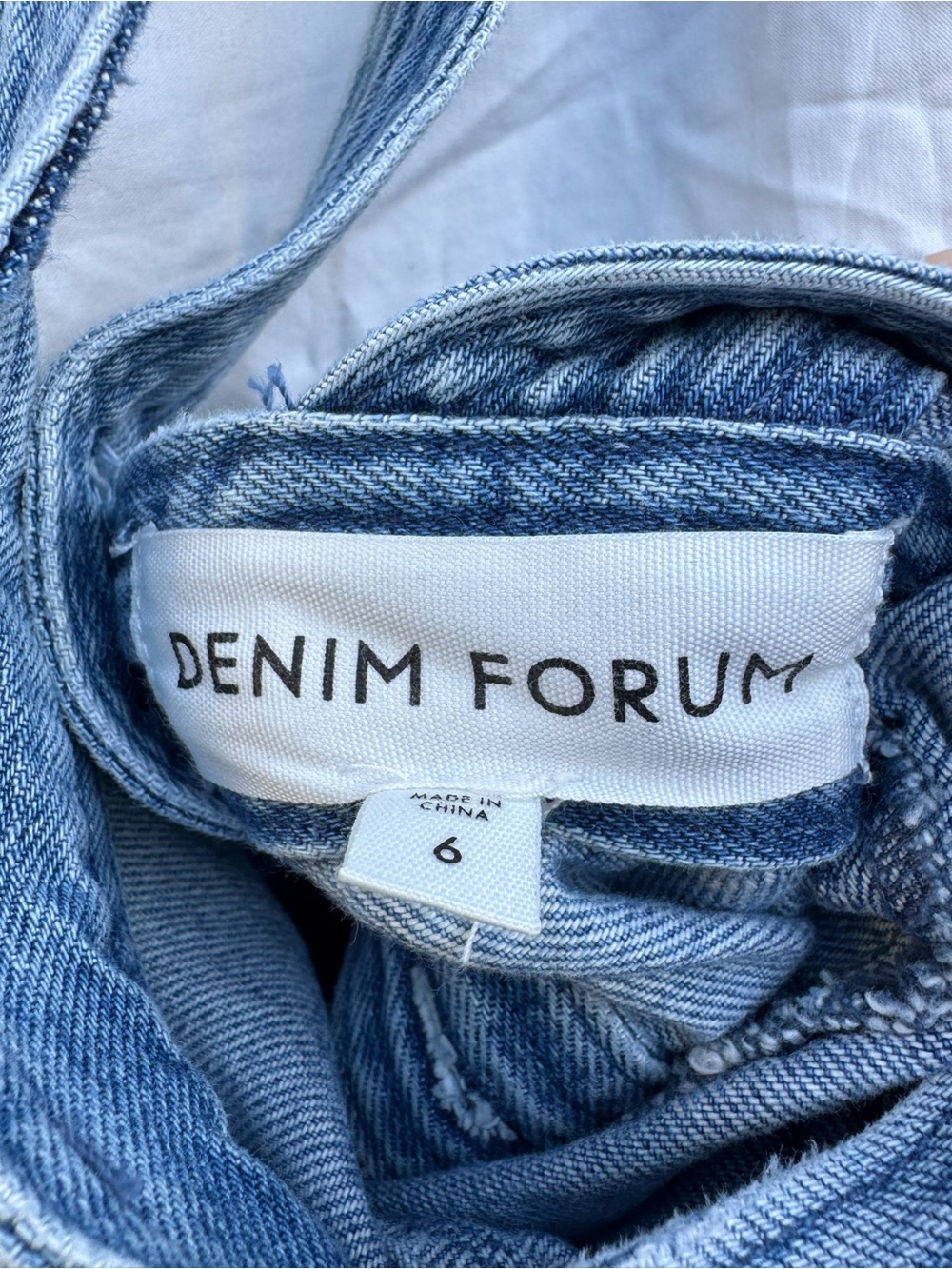 Denim Forum Light Blue Denim Mini Dress with Waist Tie - Picture 8 of 9